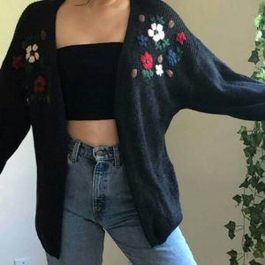 flower cardigan